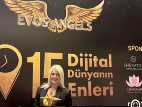 Anastasia Chroni at the 15th EVOS Angels Awards in Istanbul